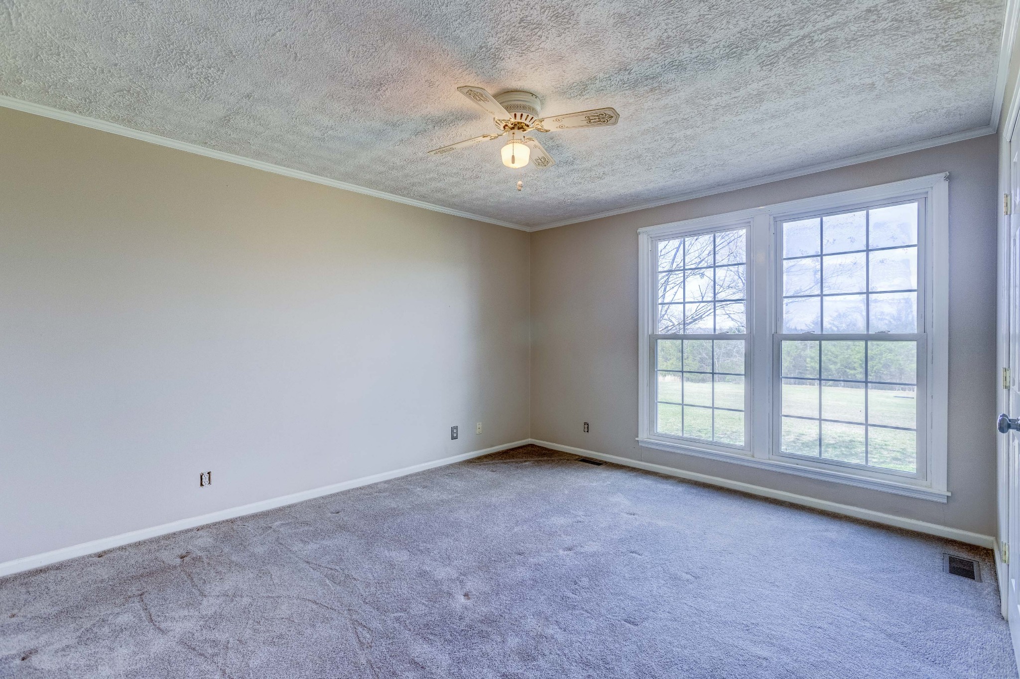 223 Lohman Road Mount Juliet, TN 37122 - Photo 10 of 15 an empty room with chandelier fan and windows