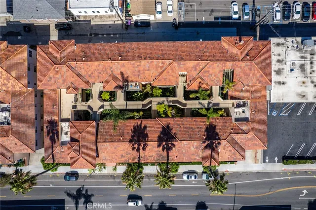 an aerial view of a city