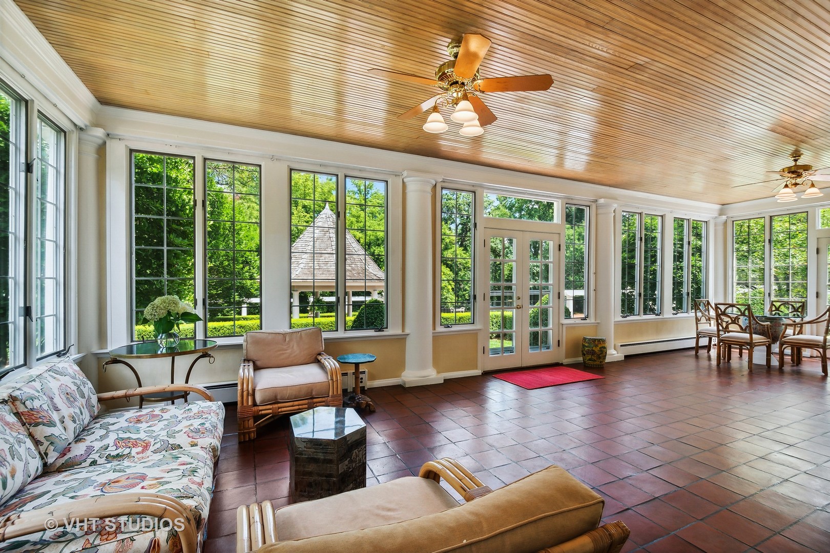 5 West County Line Road Barrington Hills, IL 60010 - Photo 12 of 77 a living room with furniture and floor to ceiling windows