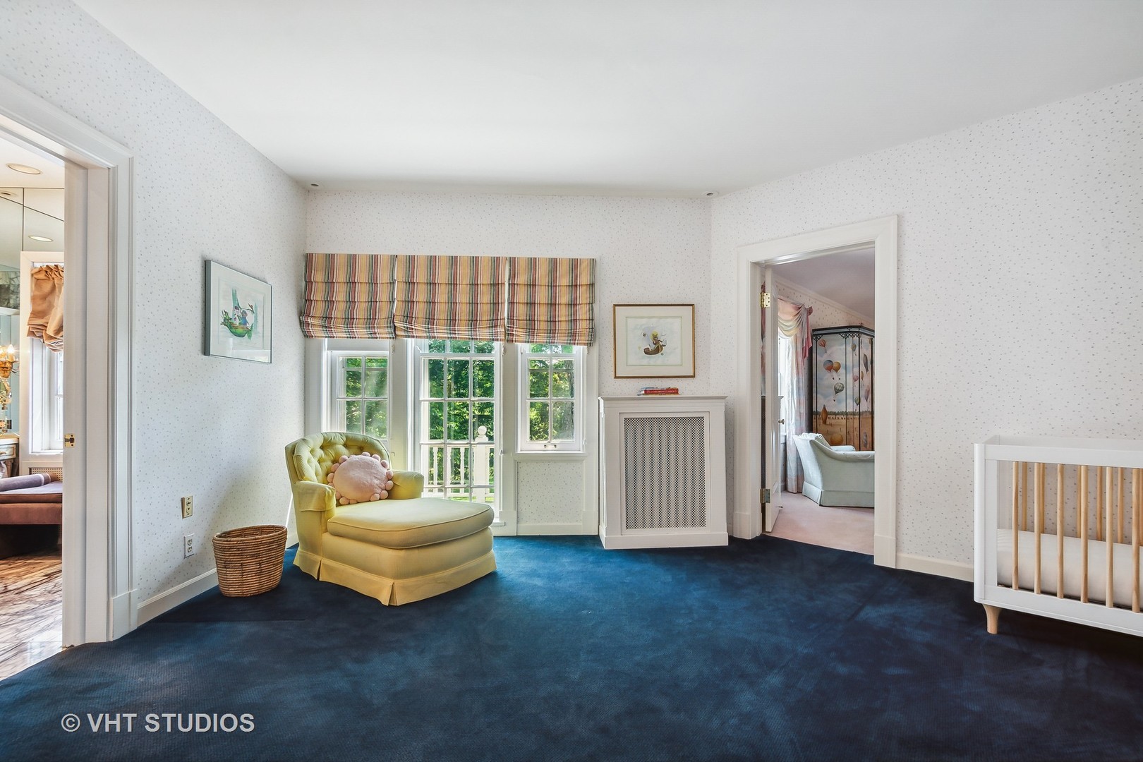 5 West County Line Road Barrington Hills, IL 60010 - Photo 33 of 77 a living room with furniture and a floor to ceiling window