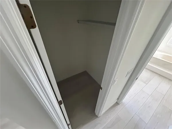 a view of a closet door