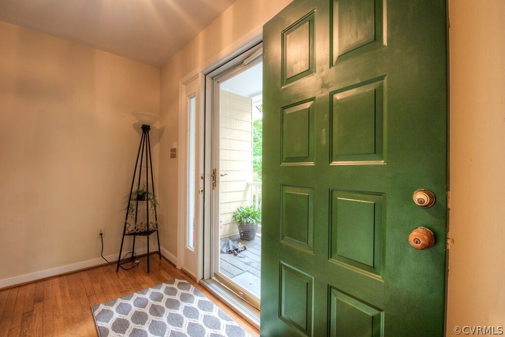 14208 Spring Gate Road Midlothian, VA 23112 - Photo 4 of 44 a view of an entryway with a floor to ceiling window