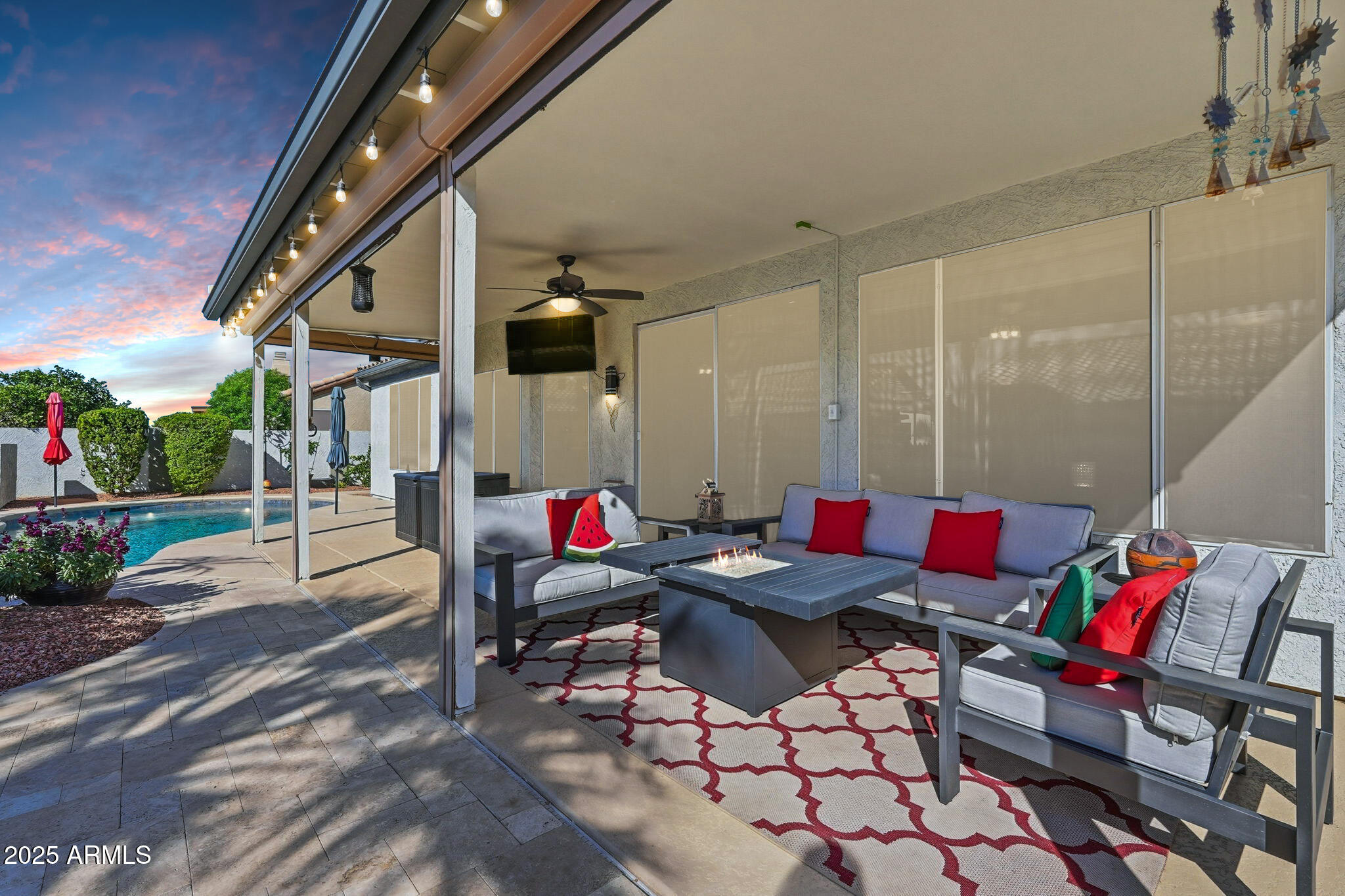 7137 East Laguna Azul Avenue Mesa, AZ 85209 - Photo 43 of 58 a outdoor space with lots of tables and chairs