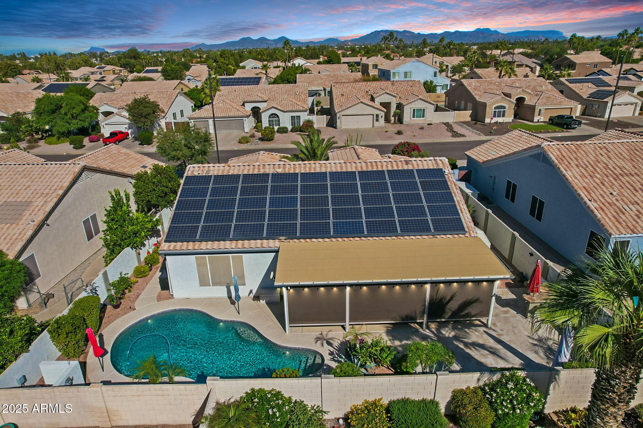 7137 East Laguna Azul Avenue Mesa, AZ 85209 - Photo 8 of 58 an aerial view of a house