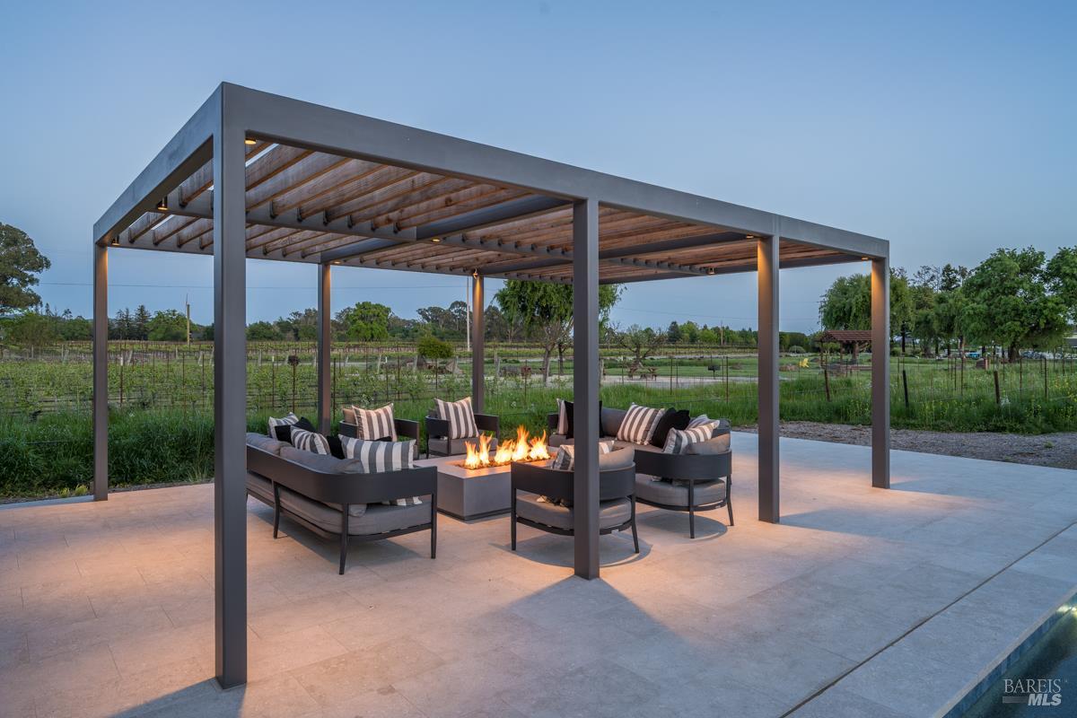 601 Napa Road Sonoma, CA 95476 - Photo 6 of 14 a garden view with a seating space and garden view