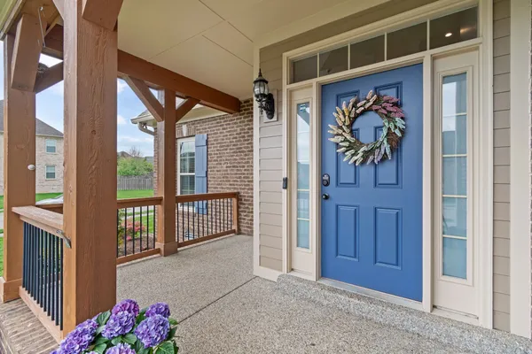 a view of front door