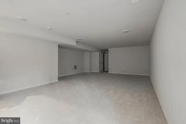 a view of an empty room