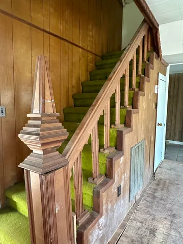 a room with gym equipment