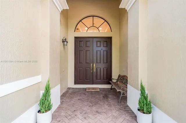 a view of a entryway door of the house
