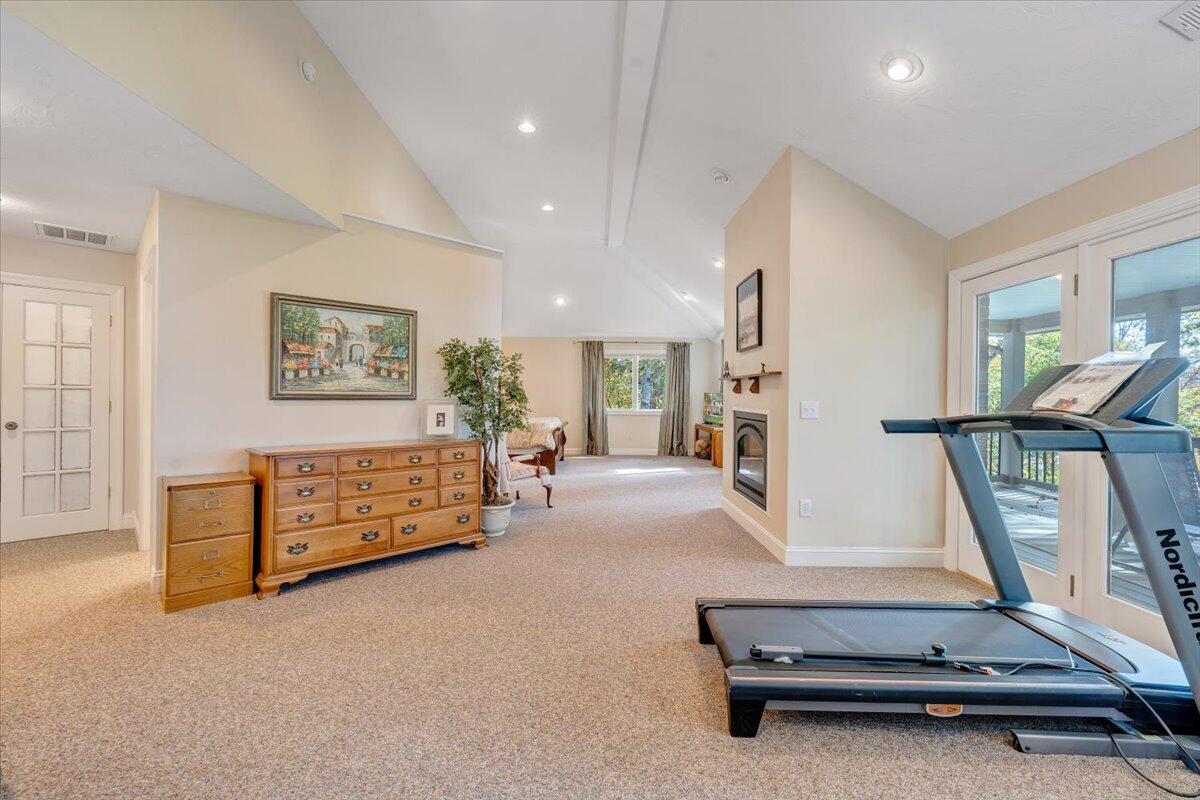 190 Tranquility Road Moneta, VA 24121 - Photo 72 of 170 a room with gym equipment and large window