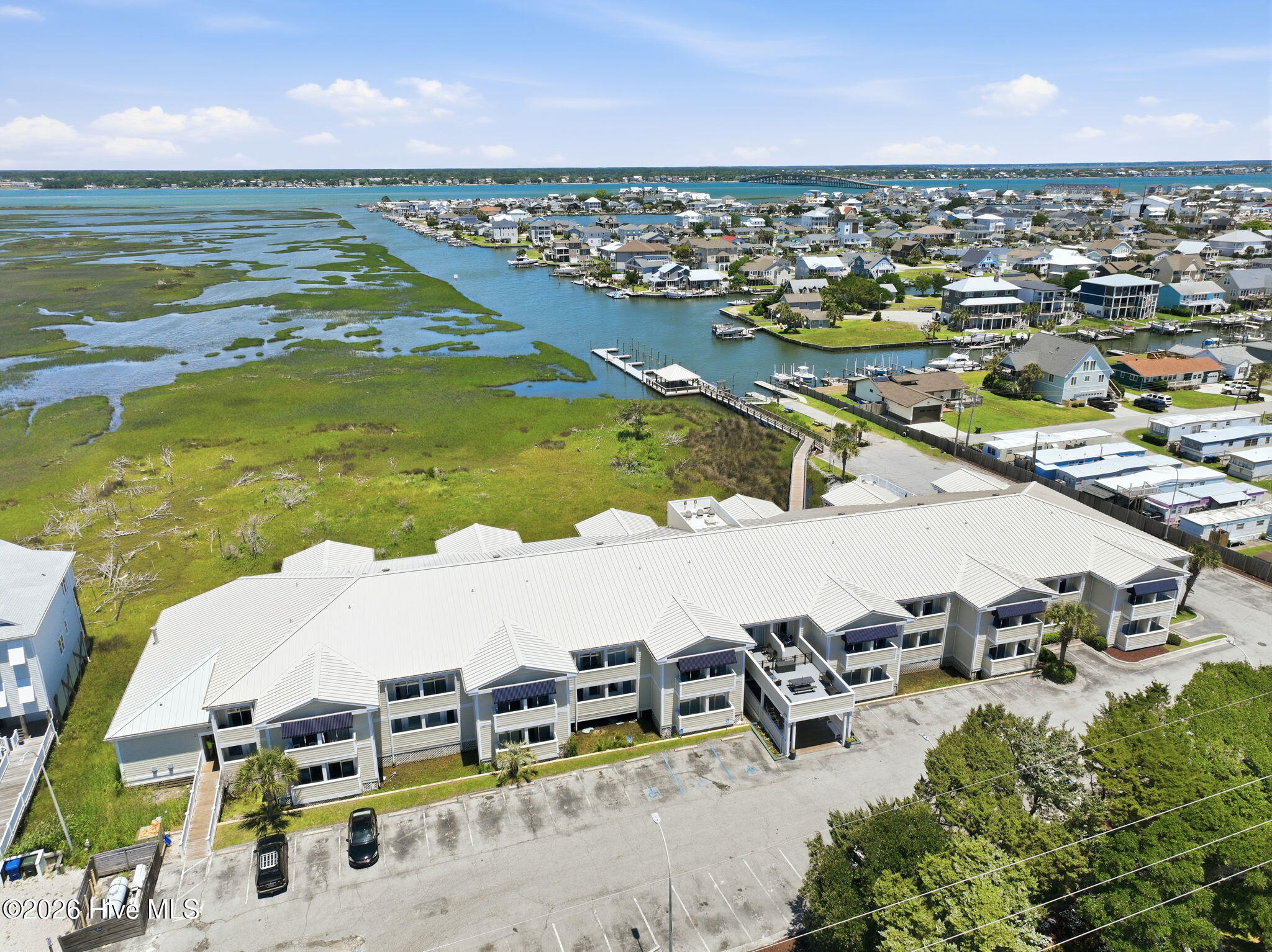 602 West Fort Macon Road, Unit 217 Atlantic Beach, NC 28512 - Photo 17 of 33 Aerial Bogue Sound