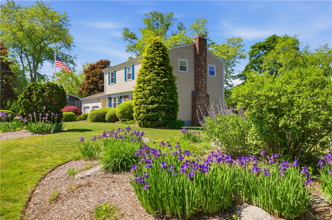 5 Heritage Road Bristol, RI 02809 - Photo 3 of 50 View of House past beautiful gardens