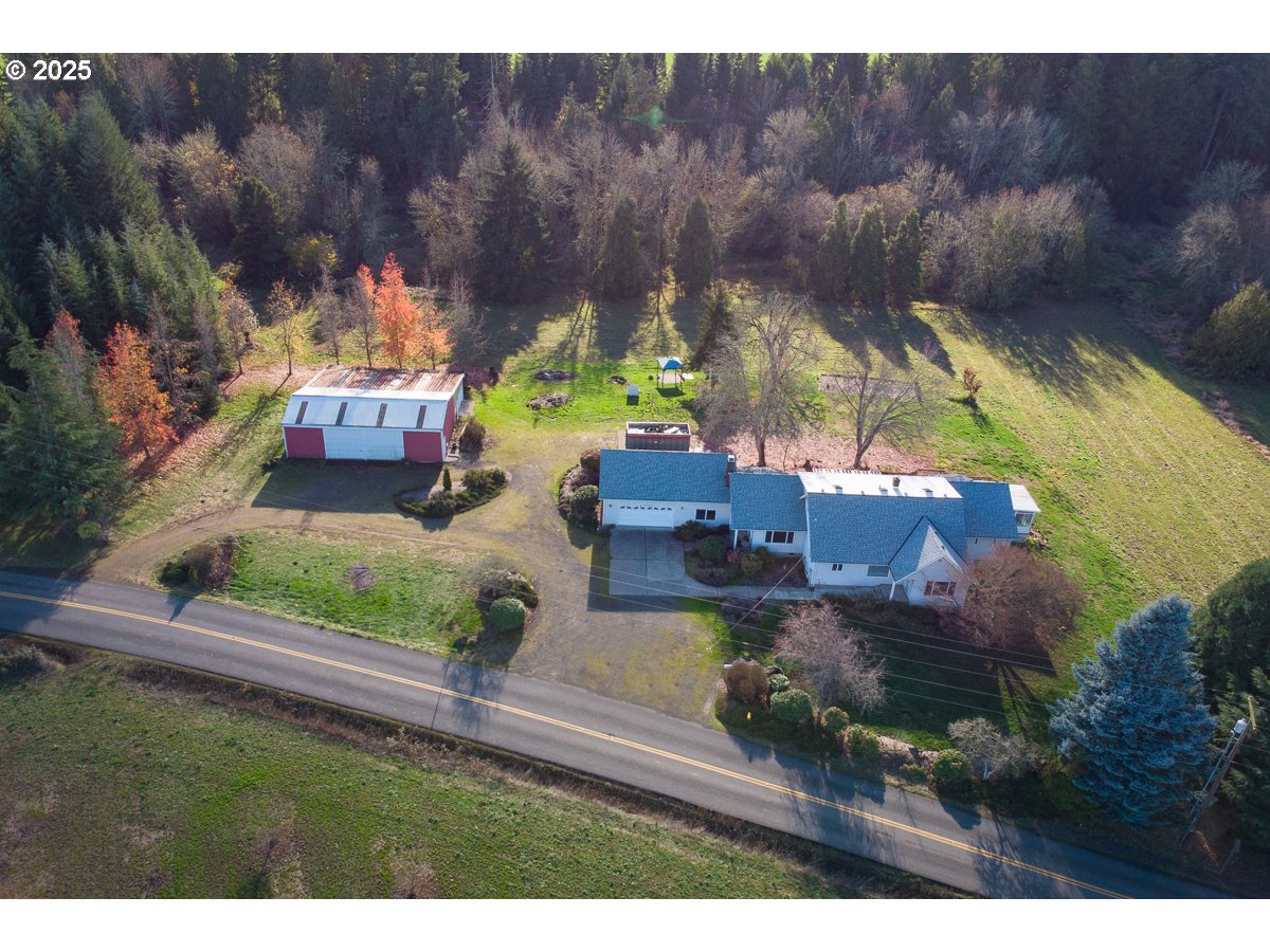 23990 Southwest Tile Flat Road Hillsboro, OR 97123 - Photo 38 of 46 an aerial view of a house with a yard basket ball court