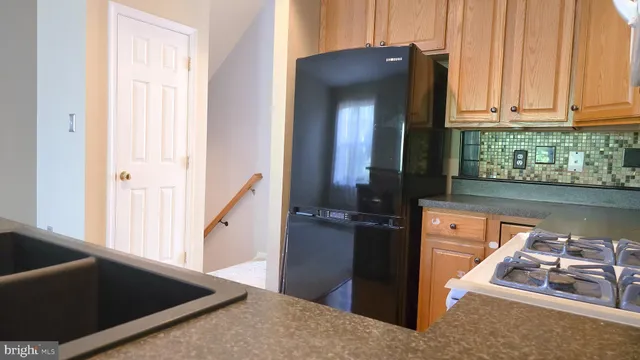 a view of an entryway with stairs