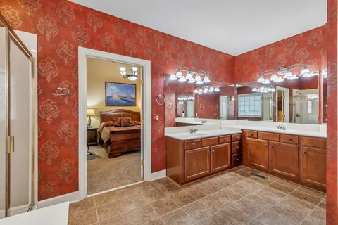 a view of a house with a park