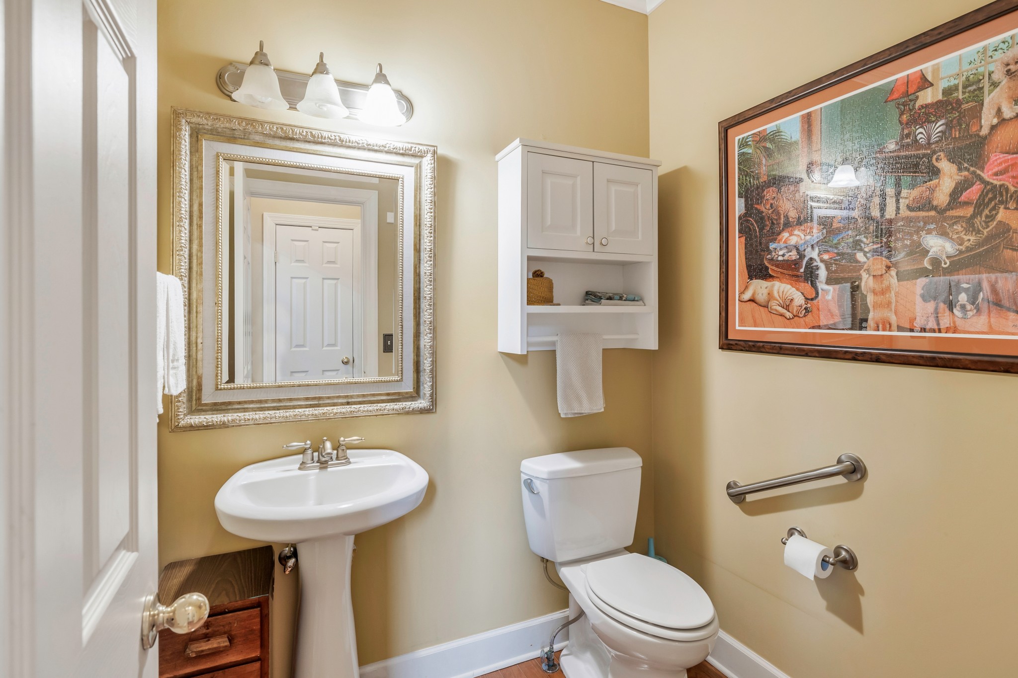 113 Cornerstone Circle Franklin, TN 37064 - Photo 25 of 58 a bathroom with a toilet sink and mirror