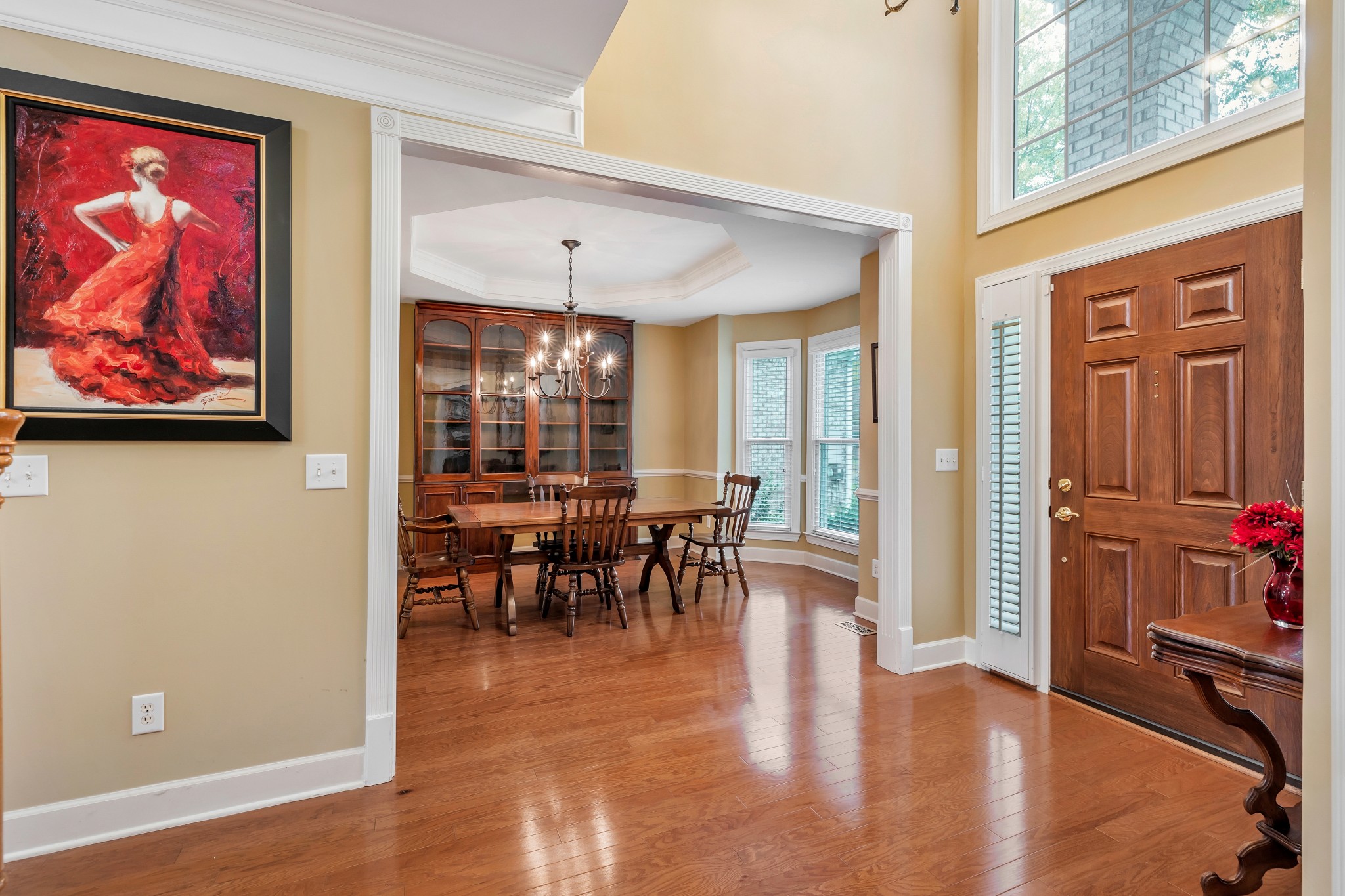 113 Cornerstone Circle Franklin, TN 37064 - Photo 6 of 58 a view of a dining room with furniture window and wooden floor