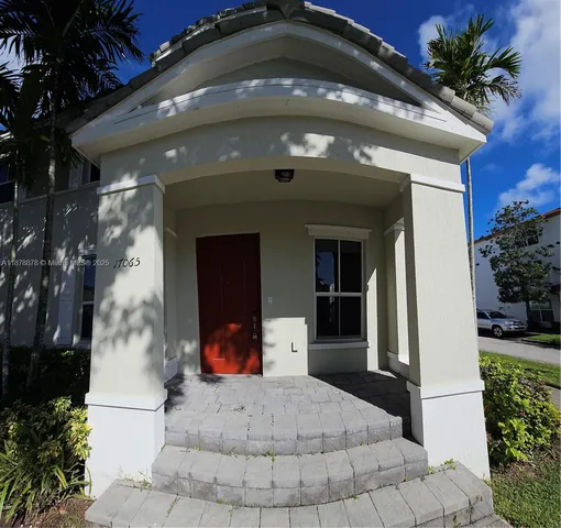 a front view of a house