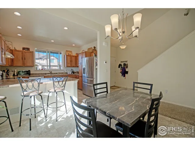 a view of a dining room and livingroom view