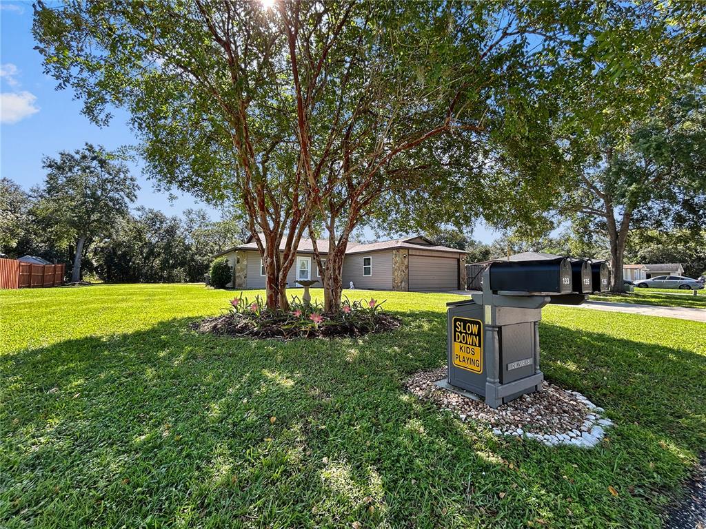 a view of a house with a back yard
