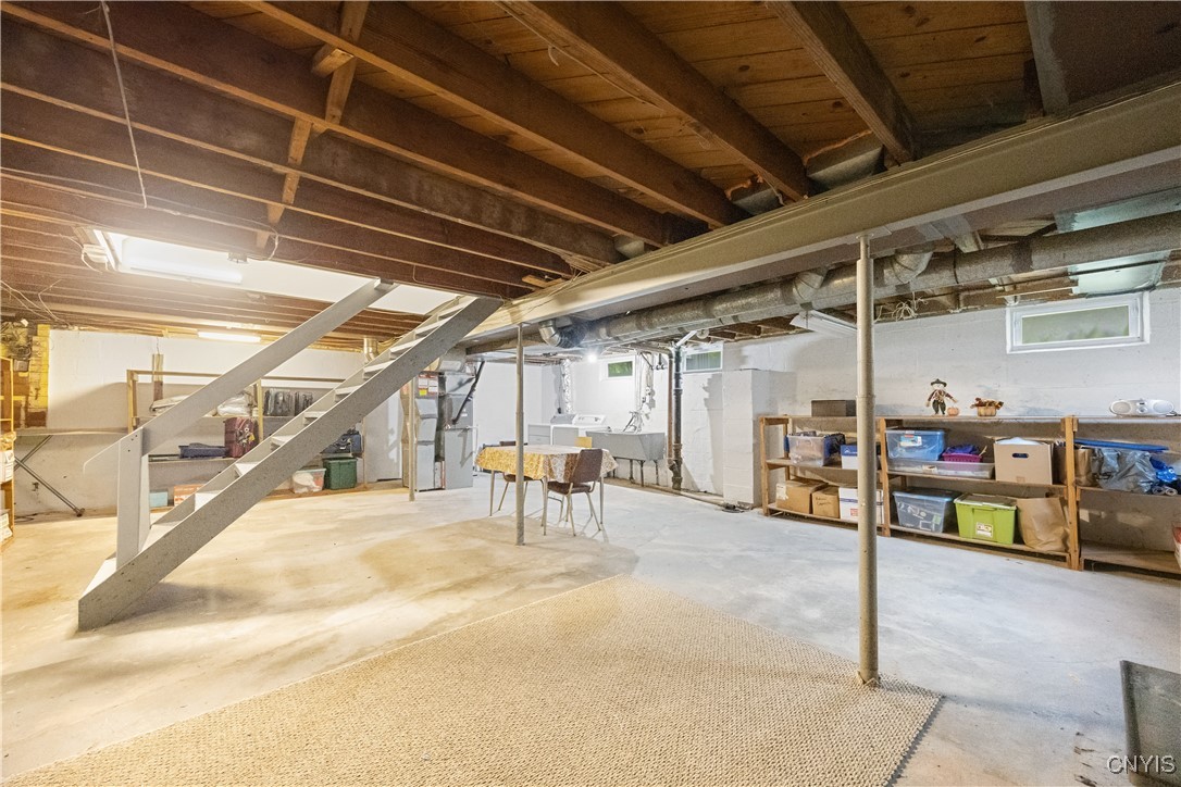 117 Stanton Drive DeWitt, NY 13214 - Photo 27 of 35 Full Basement- Lots of Storage and Work area