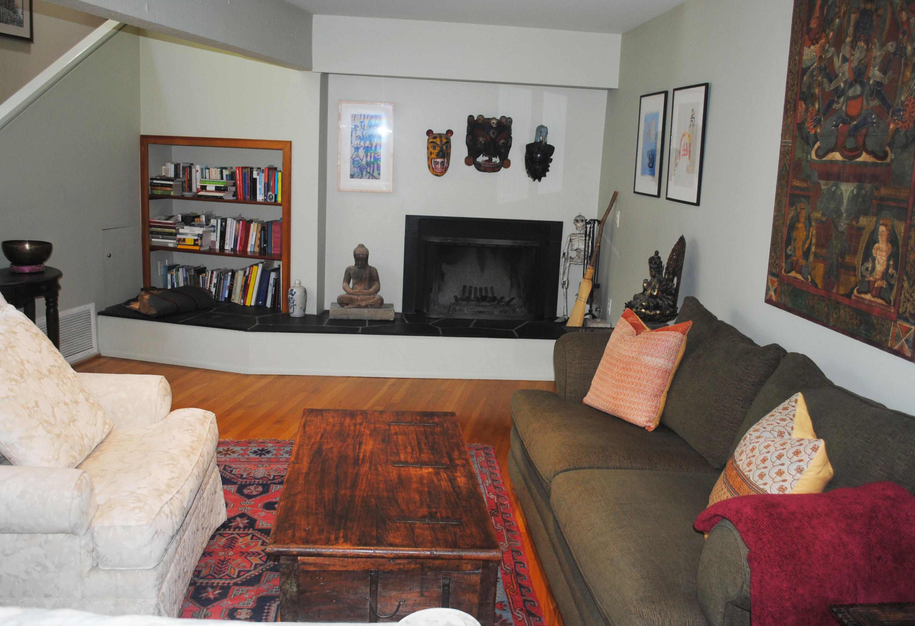 548 San Ysidro Road, Unit A Santa Barbara, CA 93108 - Photo 12 of 25 Living Room with Firepllace-m