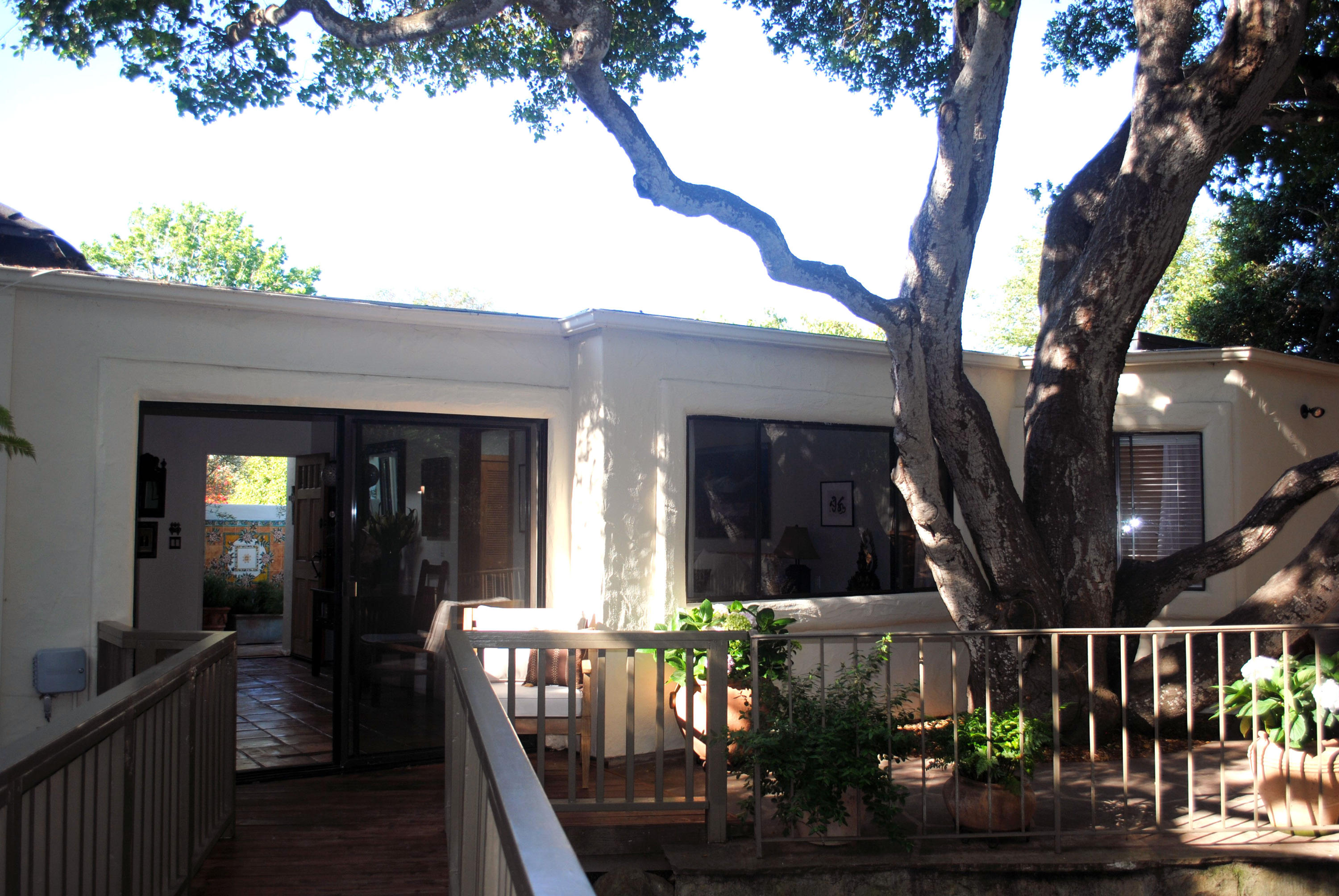 548 San Ysidro Road, Unit A Santa Barbara, CA 93108 - Photo 4 of 25 Back Deck with Oak-m