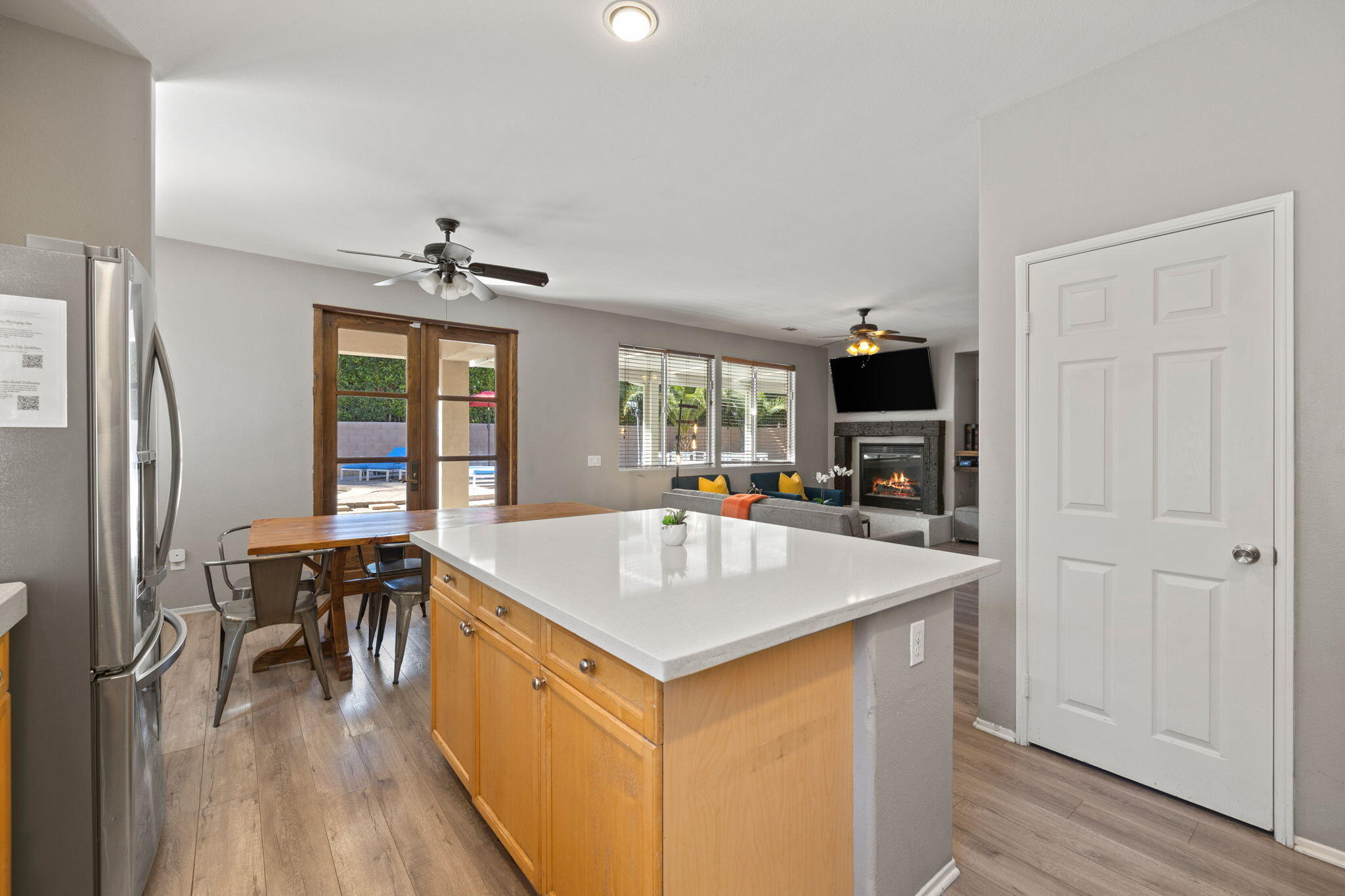 80759 Avery Drive Indio, CA 92201 - Photo 16 of 70 a kitchen with stainless steel appliances granite countertop a sink stove and refrigerator