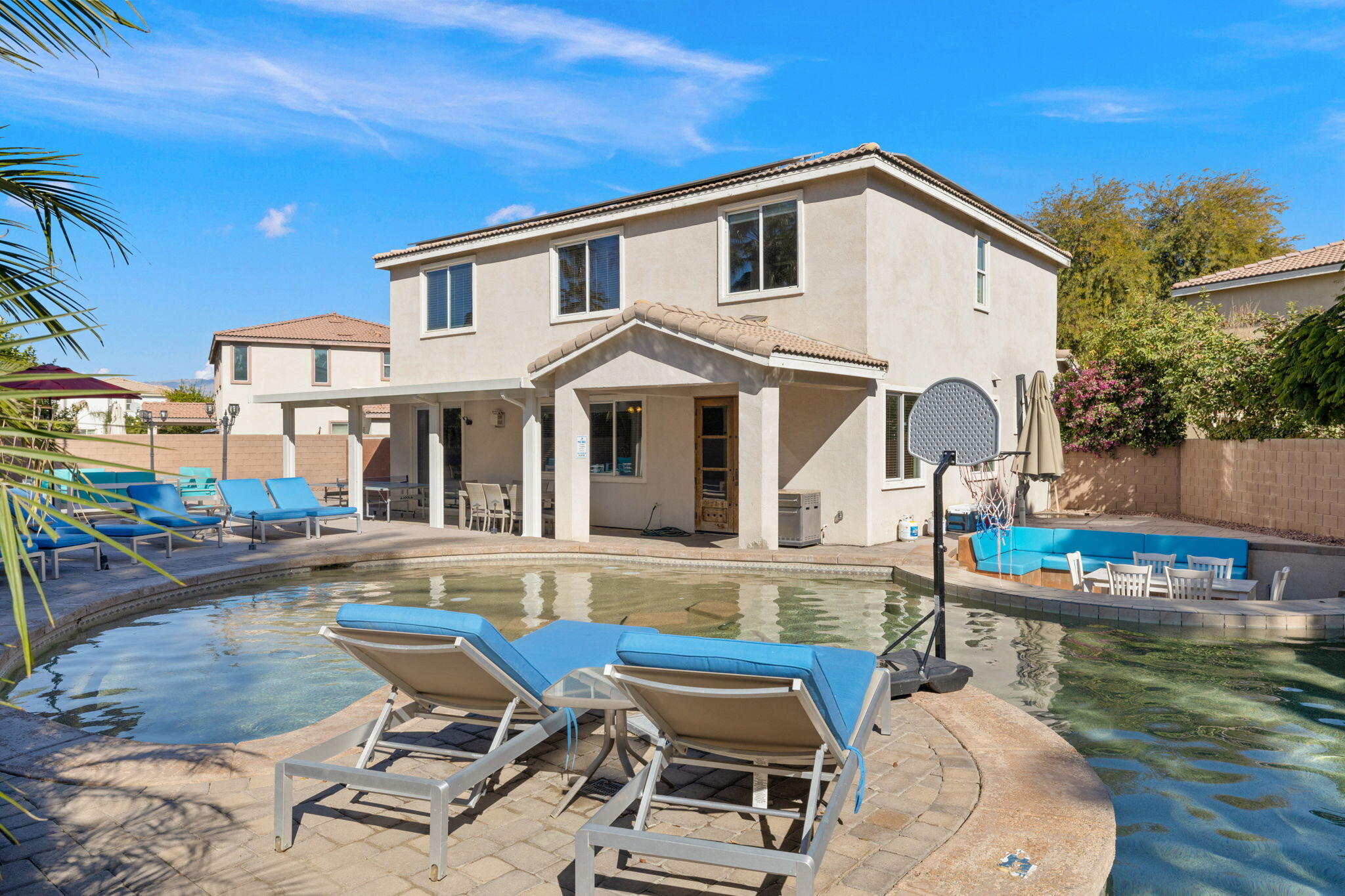 80759 Avery Drive Indio, CA 92201 - Photo 67 of 70 a front view of house with yard outdoor seating and barbeque