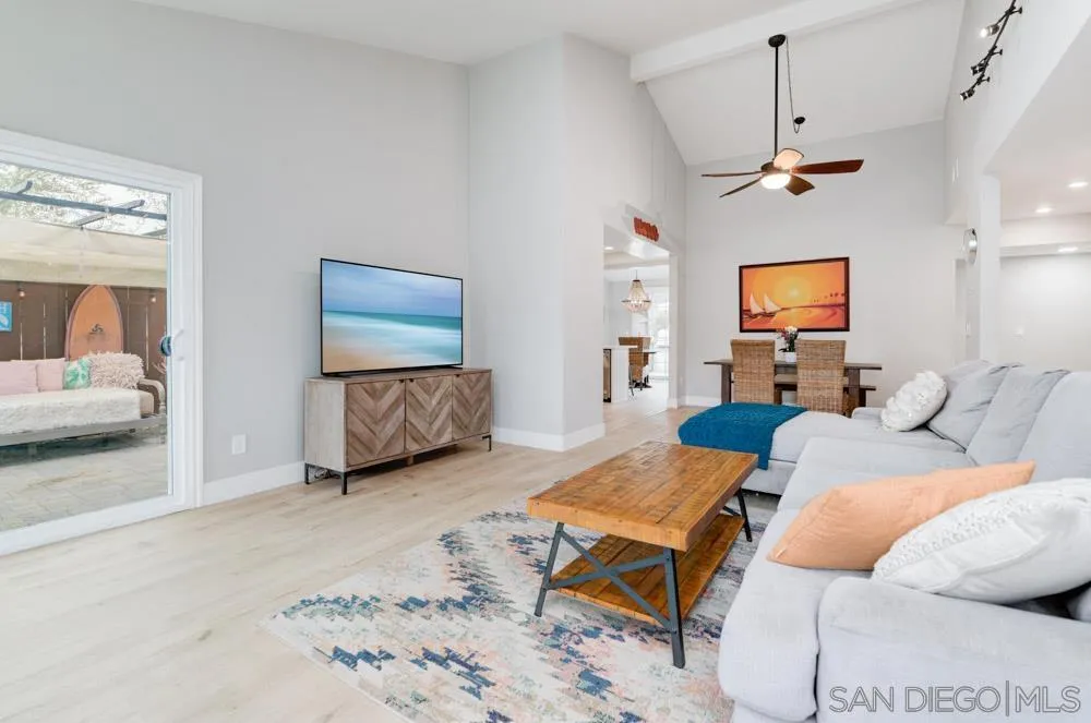 1955 Village Wood Road Encinitas, CA 92024 - Photo 6 of 31 a living room with furniture and a flat screen tv