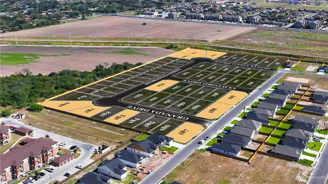 an aerial view of a city