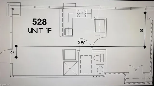 $1,050 | 528 South Josephine Boyd Street, Unit 1F, Greensboro, NC 27403