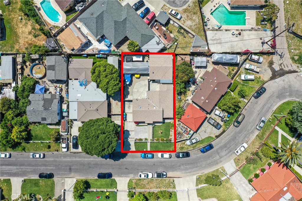 521 Obar Drive La Puente, CA 91746 - Photo 13 of 13 an aerial view of multiple houses with yard