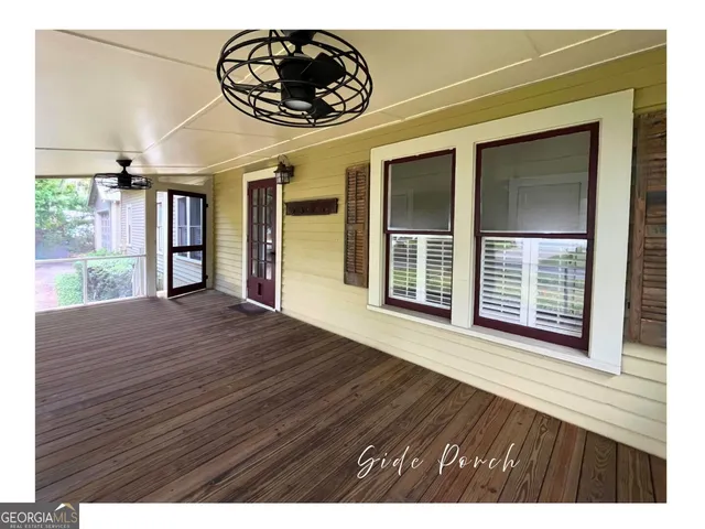 a view of outdoor space and porch