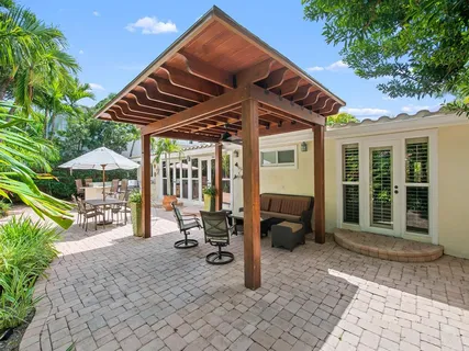 a view of a lounge chair in the patio