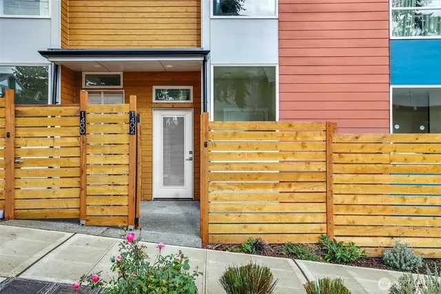 a view of front door of house
