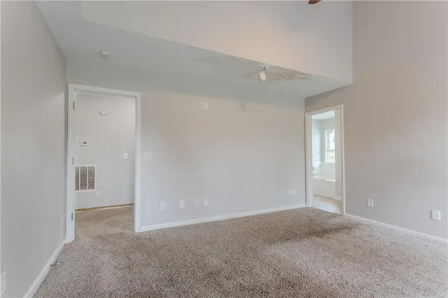 a view of an empty room