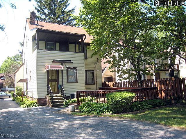 1051 Roanoke Road Cleveland, OH 44121 - Photo 25 of 25 Back View and Deck. Beautifully Landscaped.
