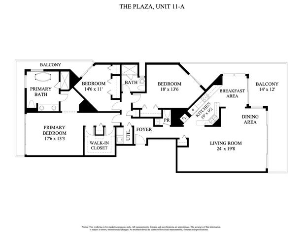 $3,795,000 | 525 South Flagler Drive, Unit 11A, West Palm Beach, FL 33401