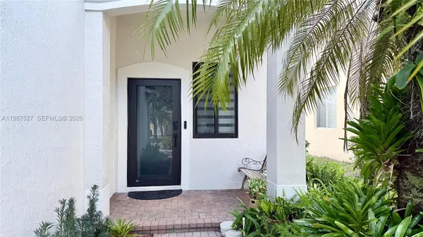 a front view of a house