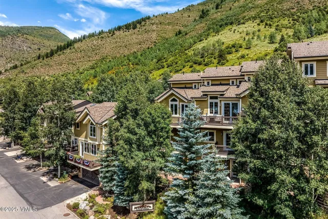 a aerial view of a house
