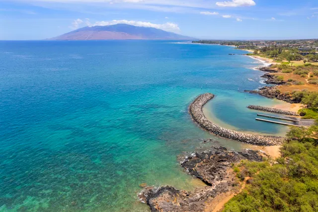 a view of a city with an ocean
