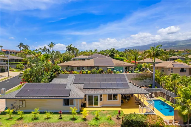 a aerial view of a house