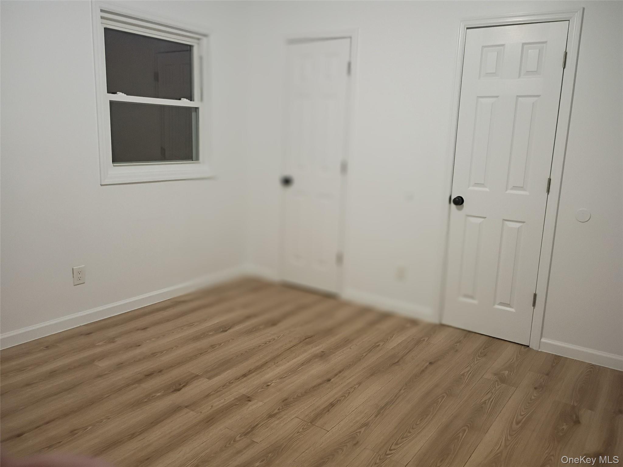 67 Albany Avenue, Unit A&B Flanders, NY 11901 - Photo 10 of 24 Large bedroom windows 2 closets, freshly painted andlaminate flooring