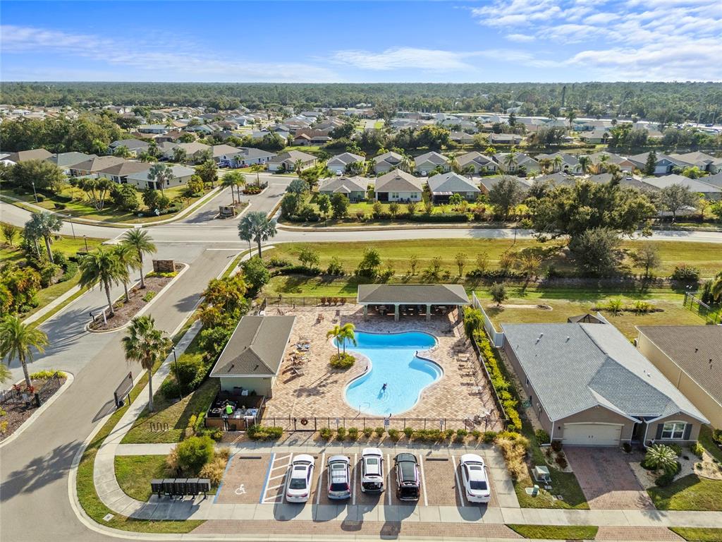 8921 Excelsior Loop Venice, FL 34293 - Photo 24 of 26 an aerial view of a swimming pool with a yard