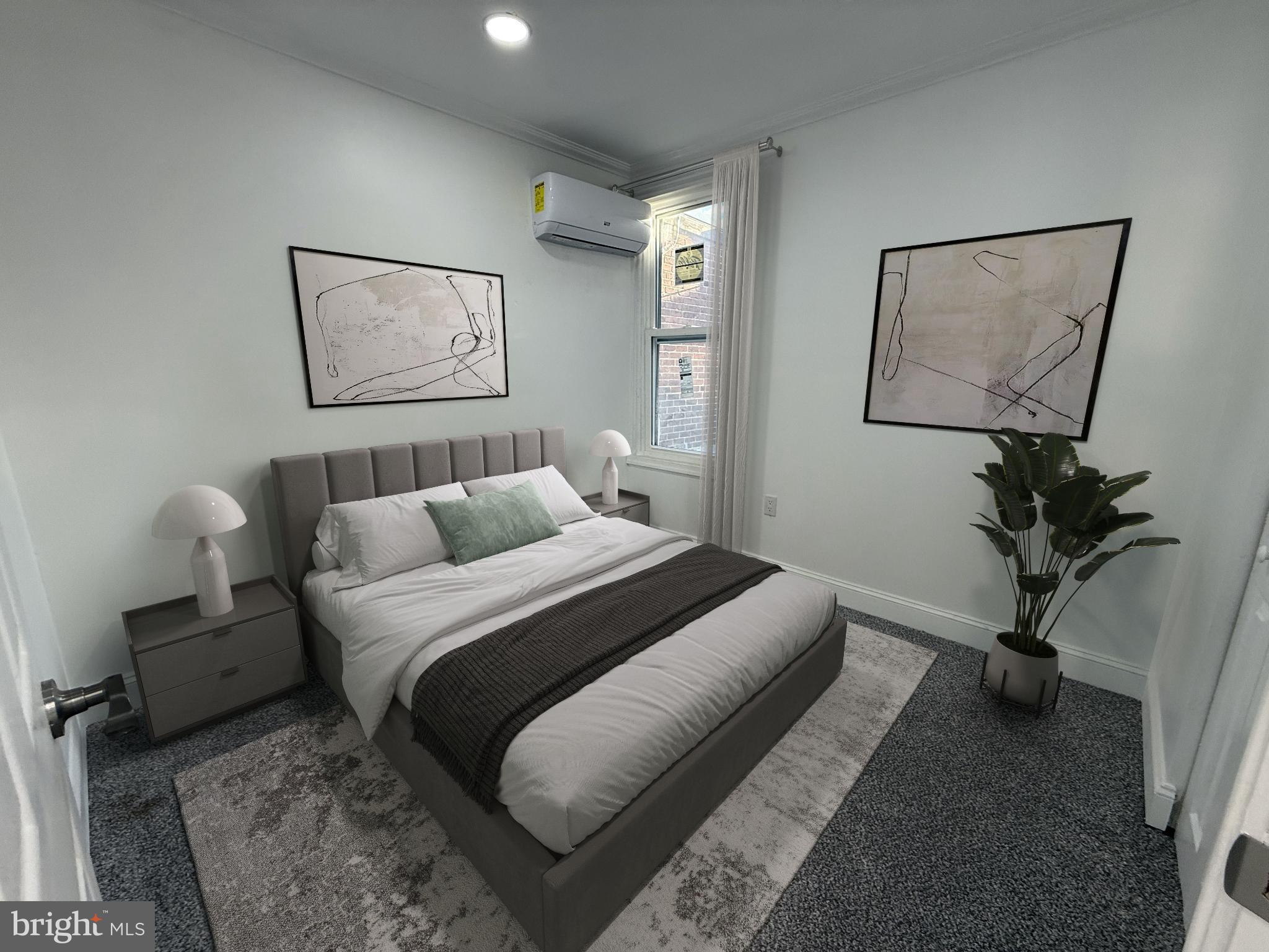 6824 Rodney Street Philadelphia, PA 19138 - Photo 20 of 28 a bedroom with bed and a painting on the wall