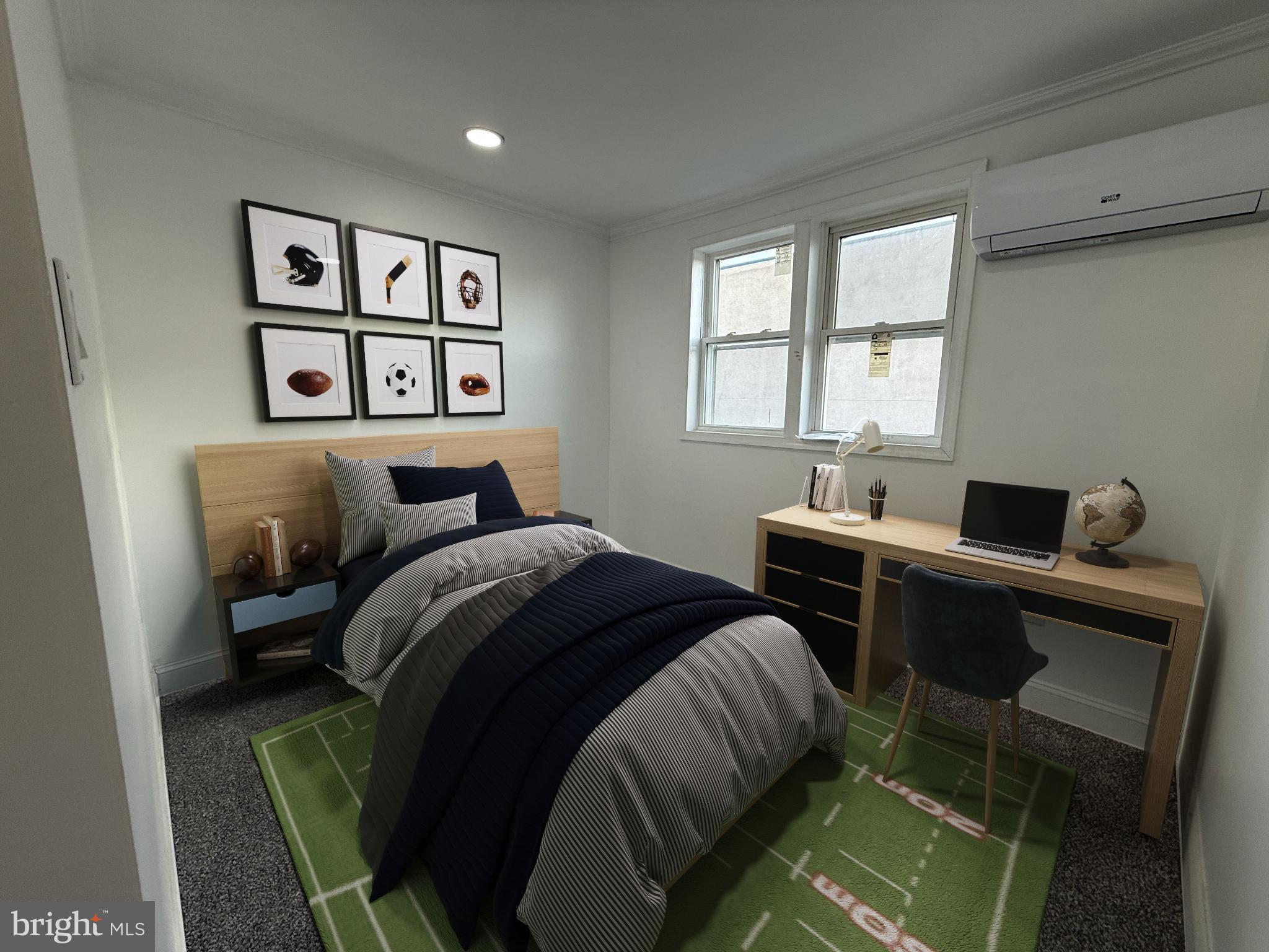 6824 Rodney Street Philadelphia, PA 19138 - Photo 22 of 28 a bedroom with a bed and a desk