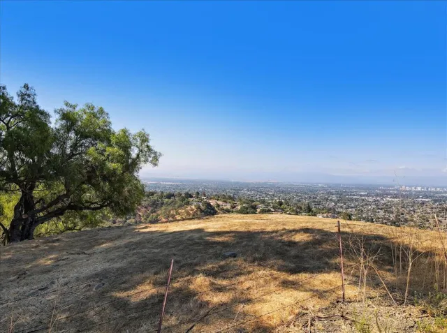 a view of city and mountain
