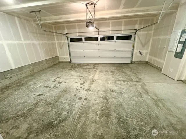 a view of a glass door