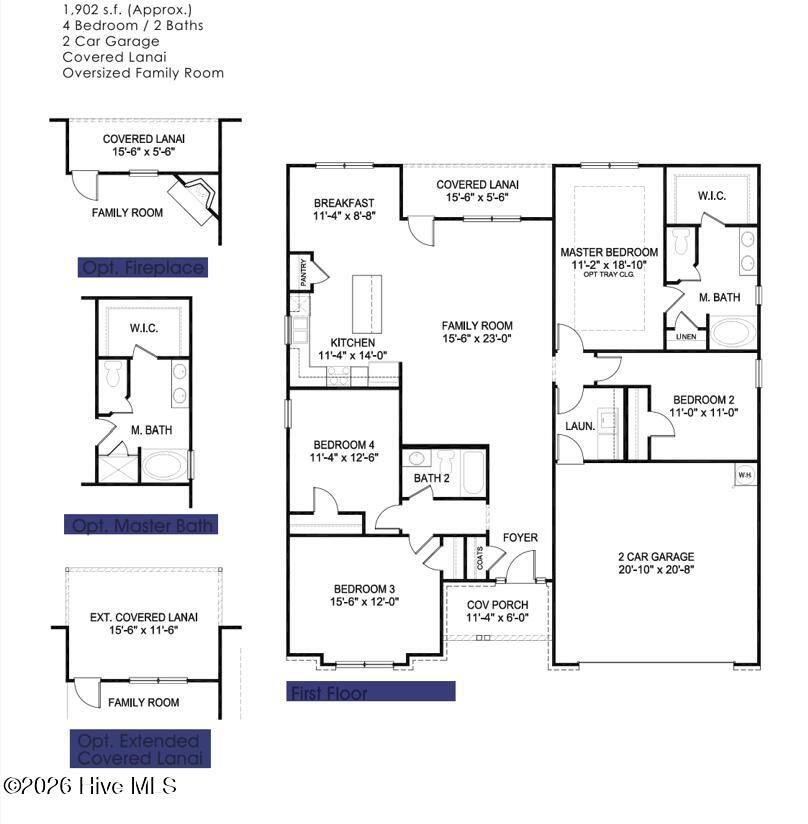 3206 Rutledge Cross Southwest Shallotte, NC 28470 - Photo 24 of 24 1902 floor plan